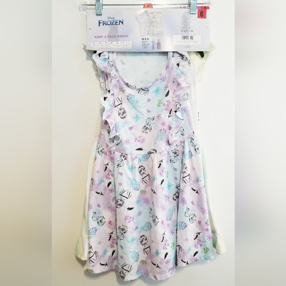 Disney Frozen Princess Elsa and Princess Anna Girl's Dress Bundle NWT Size 6 - Picture 3 of 13